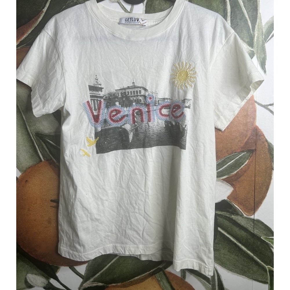 Anthropologie Letluv Women's XS Venice T-Shirt